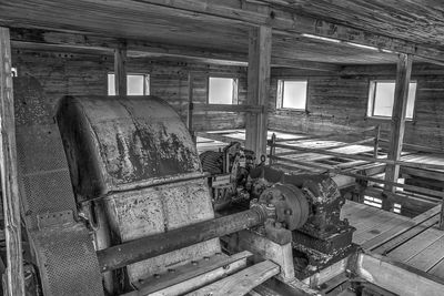 Interior of old abandoned factory