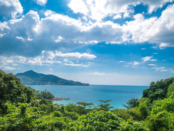 Scenic view of sea against sky