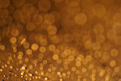 Defocused image of illuminated lights