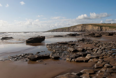 Scenic view of sea against sky