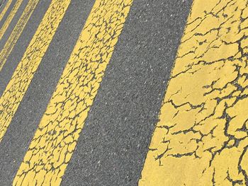 Full frame shot of yellow lines