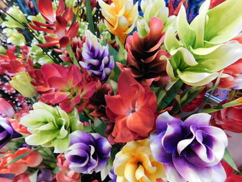 Close-up of multi colored flowers