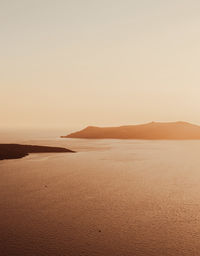 Sunset of santorini island