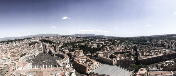 High angle view of cityscape