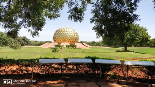 Built structure in a garden