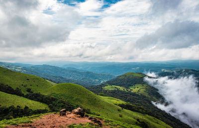 Scenic view of landscape against sky