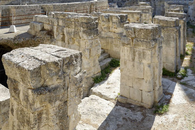 View of old ruins