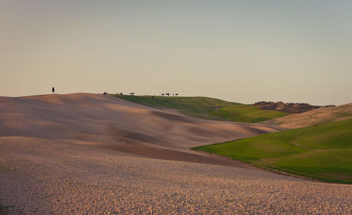 Scenic view of desert against sky