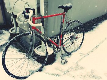 Bicycle in winter