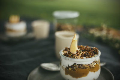 Close-up of drink on table