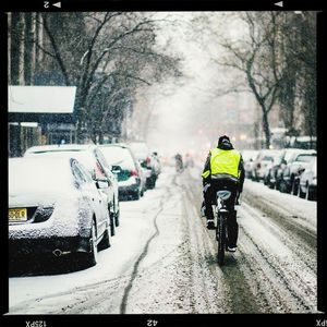 People walking on road