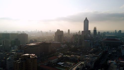 High angle view of cityscape