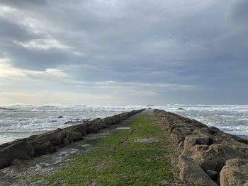Scenic view of sea against sky