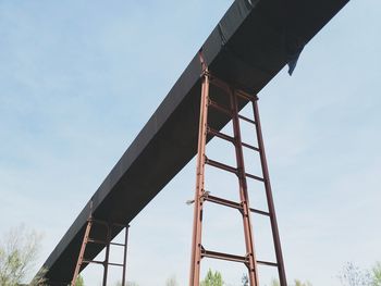 Low angle view of bridge against sky