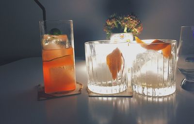 Close-up of drink on table