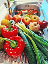 Fresh vegetables in the kitchen. ready to cook