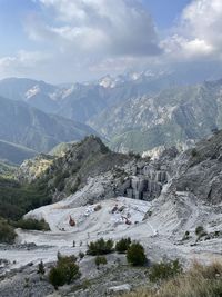 Marble cave in italy 