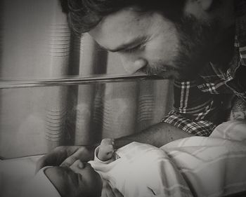 Close-up of woman standing in pond