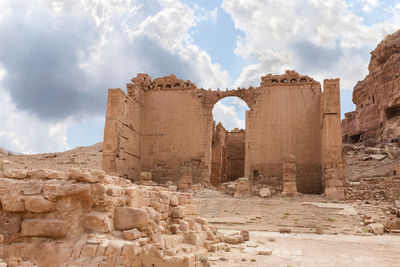 Old ruins against sky