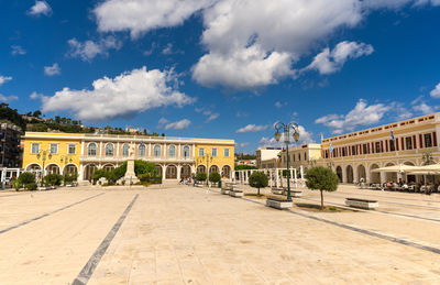 Buildings in city against sky