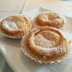 Close-up of dessert on table