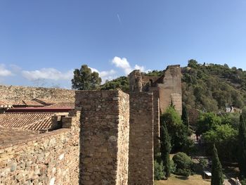 Old ruin building against sky