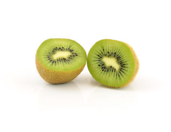 Kiwi on white background.