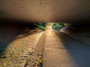 Road in tunnel