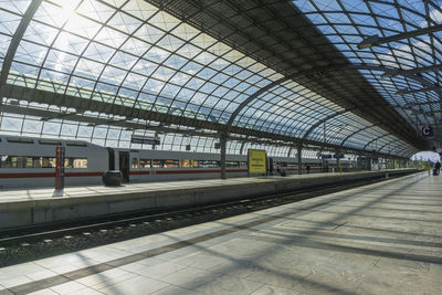 Railroad station platform