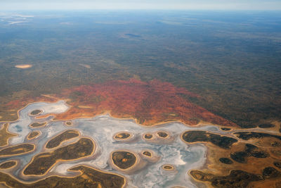 Aerial view of landscape