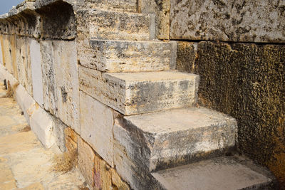 Close-up of stone wall