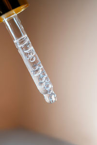 Close-up of ice crystals on table