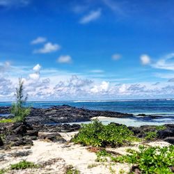 Scenic view of sea against sky