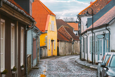 Street amidst buildings in city