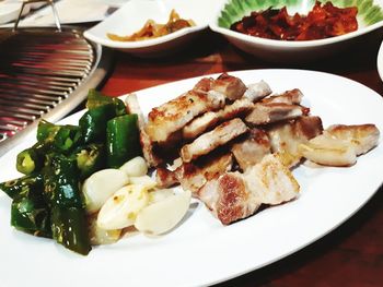 Close-up of food in plate