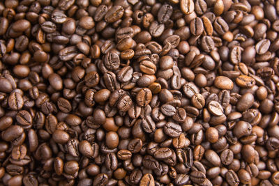 Full frame shot of coffee beans