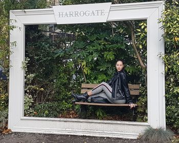 Man sitting in park