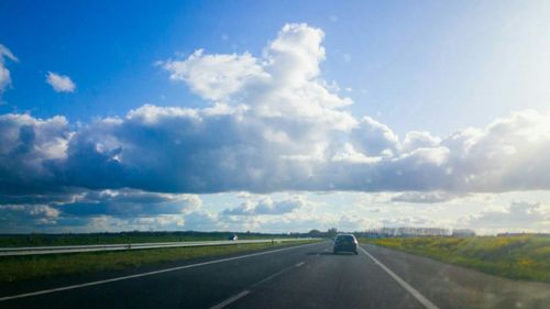 Road passing through landscape