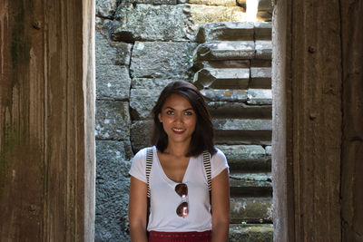 Portrait of a smiling young woman