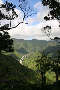 Road passing through mountains