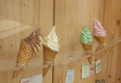 Close-up of ice cream