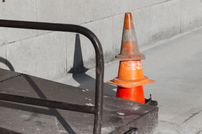 Close-up high angle view of snow