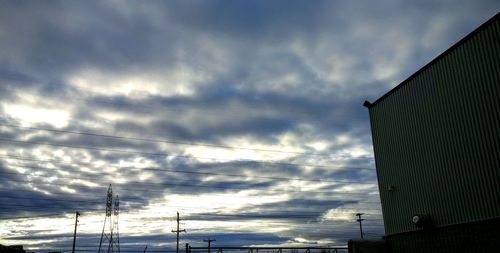 Low angle view of sky over water