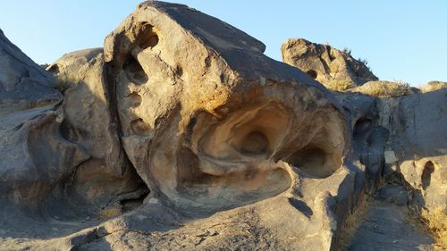 View of rock formations