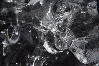 Full frame shot of ice glass