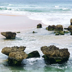 Rocks on sea shore