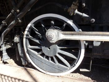 Close-up of old vintage car