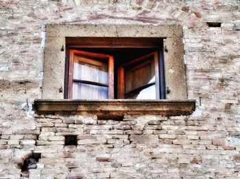 Low angle view of window