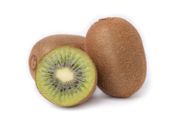 Close-up of fruits against white background