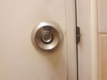 Close-up of door handle